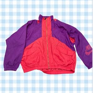 Nike 90s Purple and Red Windbreaker